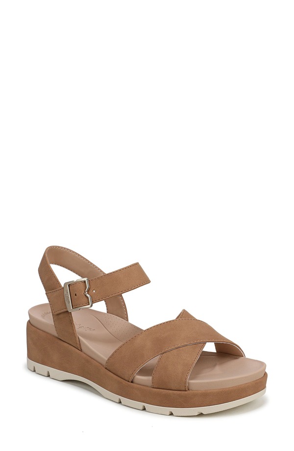 ドクター・ショール レディース シューズ ヒール プラットフォーム サンダル アンクル Dr. Scholl's Free Love Ankle Straplatform Slide Sandalight Honey