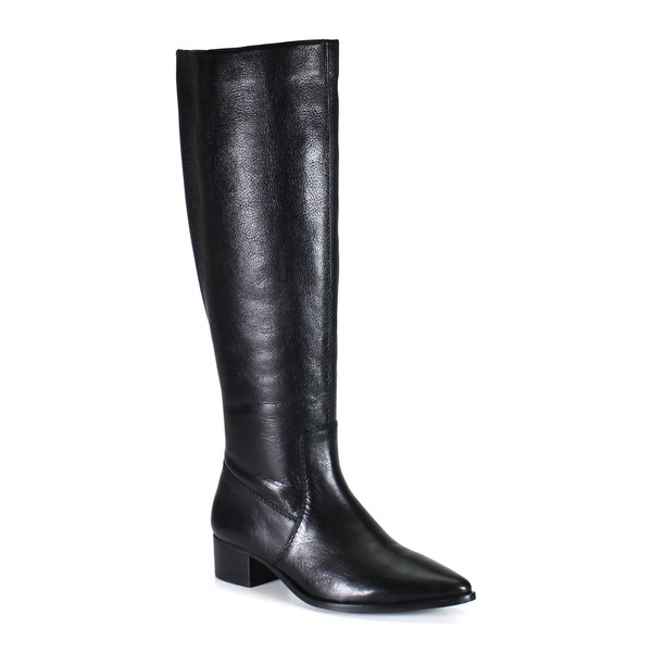 ディバトゥルー レディース シューズ ブーツ・レインブーツ トール レザー Diba True DIG ITALeather Sleek Tall Boot Black ブラック