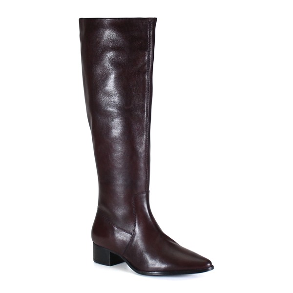 ディバトゥルー レディース シューズ ブーツ・レインブーツ トール レザー Diba True DIG ITALeather Sleek Tall Boot Deep Cherry