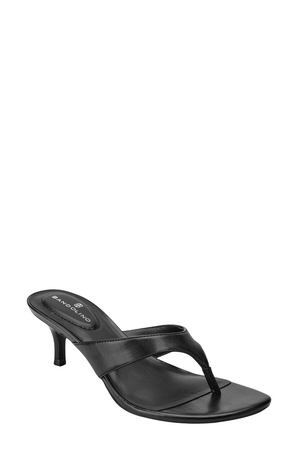 バンドリーノ レディース シューズ ヒール Bandolino Ammer Kitten Heel Flip Flop Black ブラック