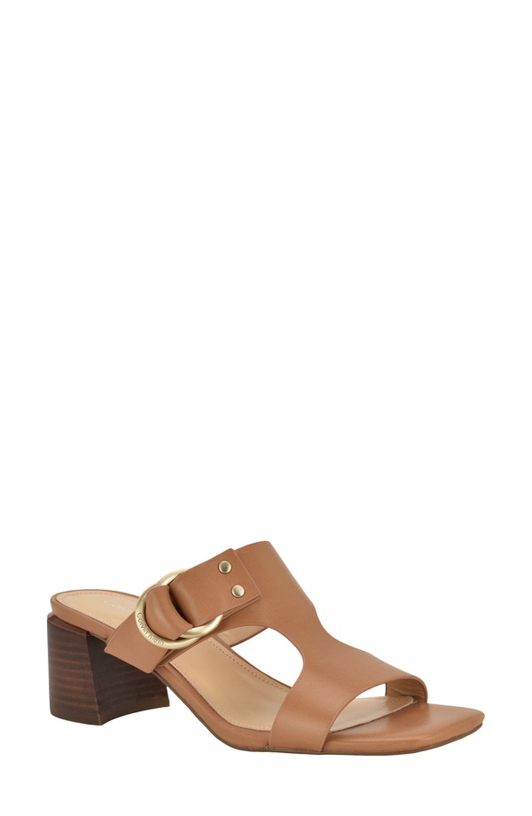 カルバンクライン レディース シューズ ヒール サンダル Calvin Klein Vevia Slide Sandal Medium Naturaleather