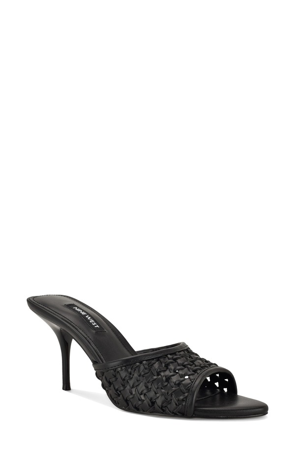 ナインウェスト レディース シューズ 踵 サンダル Nine West Kirela Woven Sandal Black 黒いこと