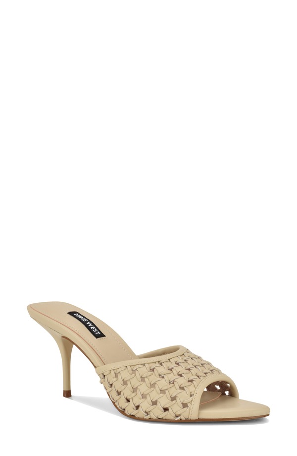 ナインウェスト レディース シューズ 踵 サンダル Nine West Kirela Woven Sandal Ivory 象牙色