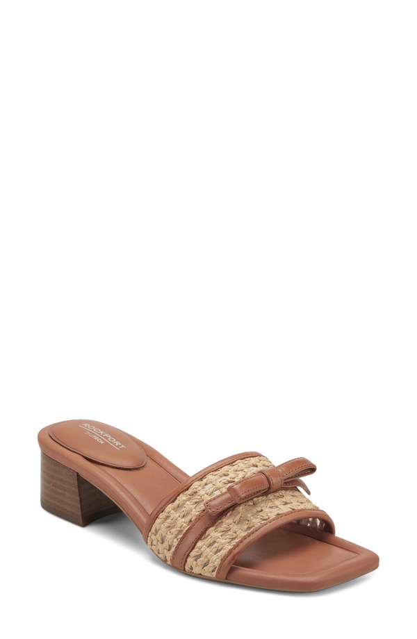 鍵を掛ける界面 レディース シューズ 踵 サンダル Rockport Clarice 2 Slide Sandalight Natural