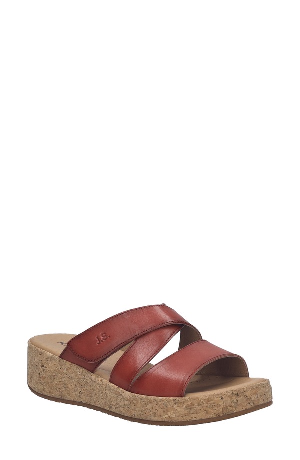 ジョセフセイベル レディース シューズ サンダル プラットフォーム Josef Seibel Evita 04 Platform Wedge Slide Sandal Hibiscus｜ReVida 店