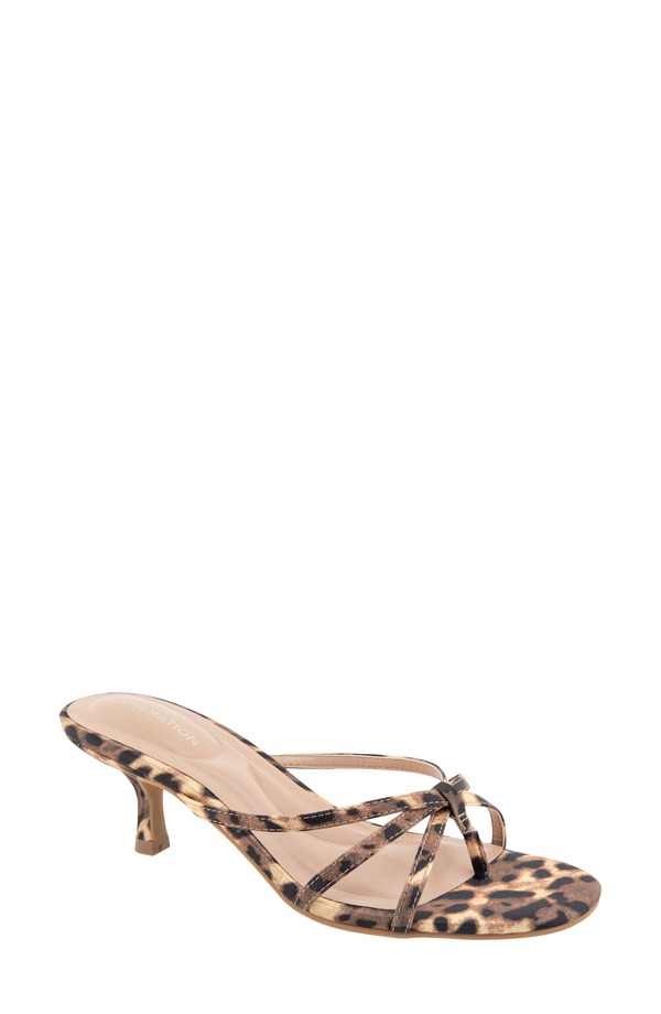 BCB ジェネレーション レディース シューズ ヒール BCBGeneration Atlase Kitten Heel Flip Flop Cheetah