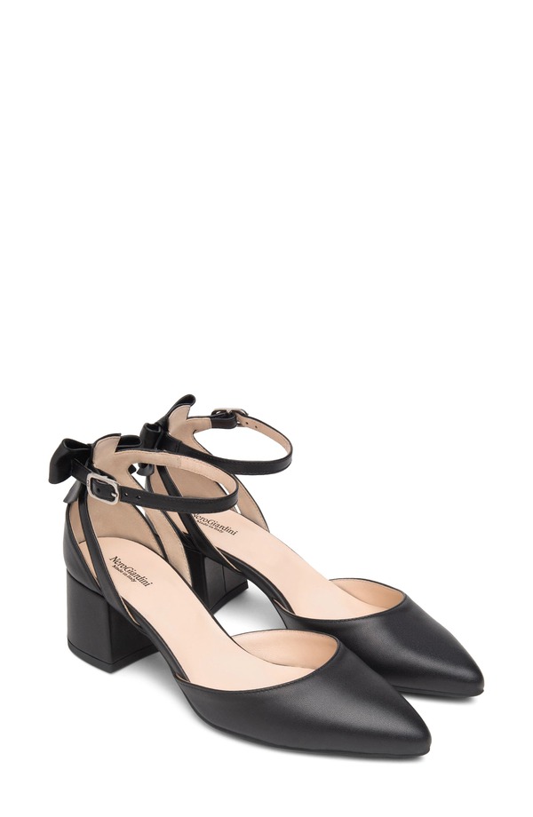 ネーロ ジャルディーニ レディース シューズ 踵 アンクル NeroGiardini Ankle Strapump Black 黒いこと