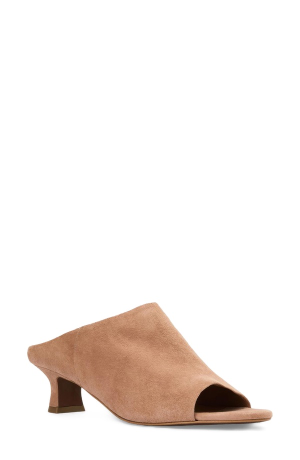アクアタリア レディース シューズ 踵 サンダル Aquatalia Krava Weatherproof Kitten Heel Sandal Clay Kid Suede