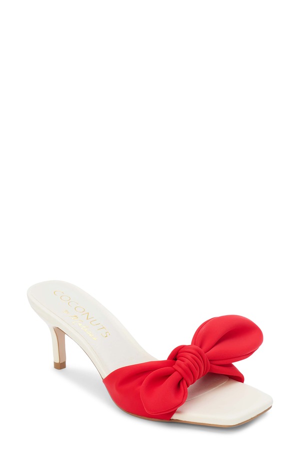 ココナッツバイマッテシィ レディース シューズ ヒール サンダル Coconuts by Matisse Uptown Bow Slide Sandal Red レッド|ReVida 店