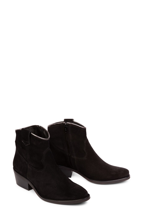 ペネロペシルバーズ レディース シューズ ブーツ・レインブーツ スエードクロス Penelope Chilvers Cassidy Suede Cowboy Boot Black 黒いこと