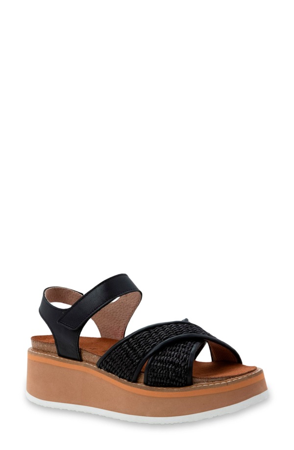 ナオト レディース シューズ 踵 プラットホーム サンダル Naot Pavlova Platform Sandal Jet Black Leather/ Black 黒いこと