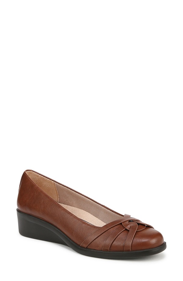 ライフストライド レディース シューズ ヒール LifeStride Jorie Wedge Brown ブラウン|ReVida 店