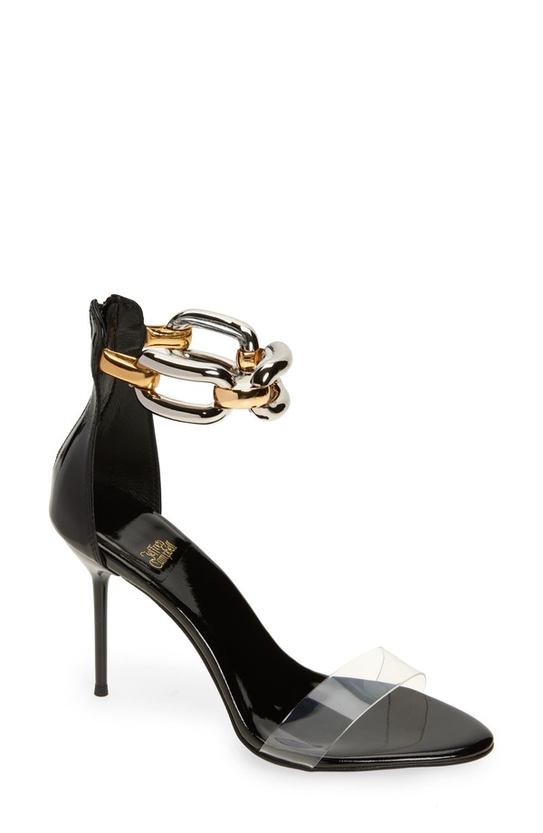 ジェフリー キャンベル レディース シューズ ヒール サンダル アンクル Jeffrey Campbell Cuff-Link Ankle Strap Sandal Black Clear Multi ブラック