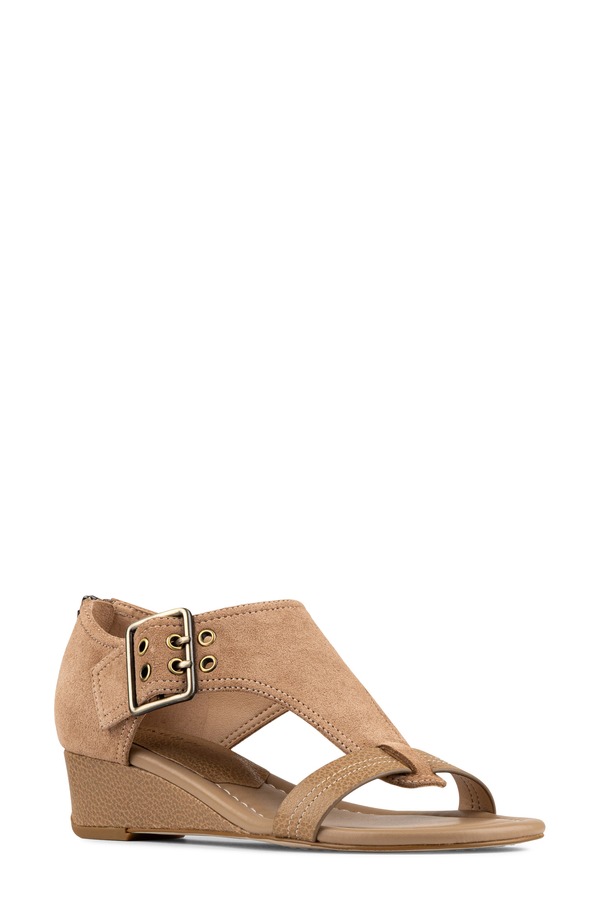 ドナルドプリネール レディース シューズ ヒール サンダル Donald Pliner Mid Wedge Sandal Tobacco