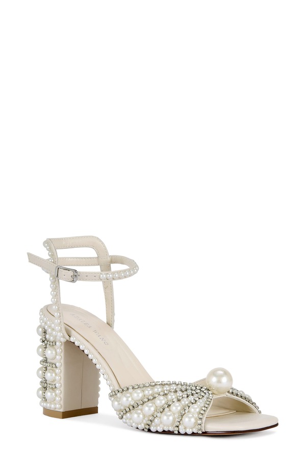 アザレア 一 レディース シューズ 踵 サンダル アンクル AZALEA WANG Esteva Crystal Studded Ankle Strap Sandal White 白いこと
