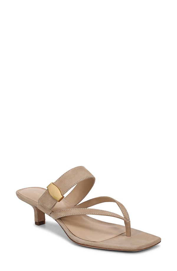 ヴェロニカ ベアード レディース シューズ 踵 サンダル Veronica Beard Salva Kitten Heel Sandal Sand 砂子