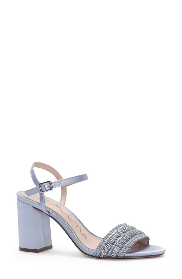 ニナ レディース シューズ ヒール サンダル アンクル Nina Hermankle Strap Sandal Icy Blue ブルー｜ReVida 店 16,860円