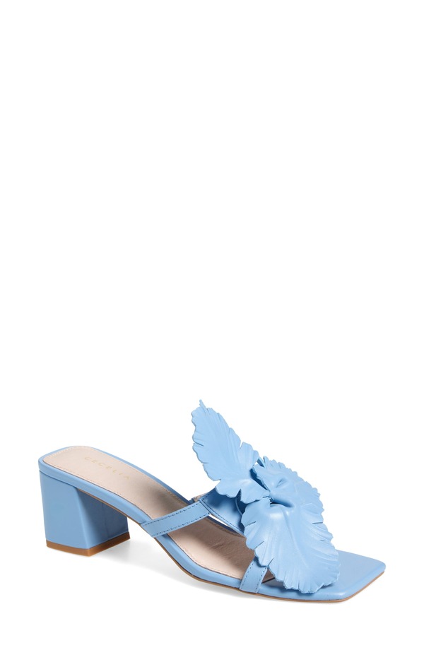 セシリア ニューヨーク レディース シューズ ヒール サンダル レザー Cecelia New York Happy Leather Sandal Blizzard Blue ブルー 29,770円