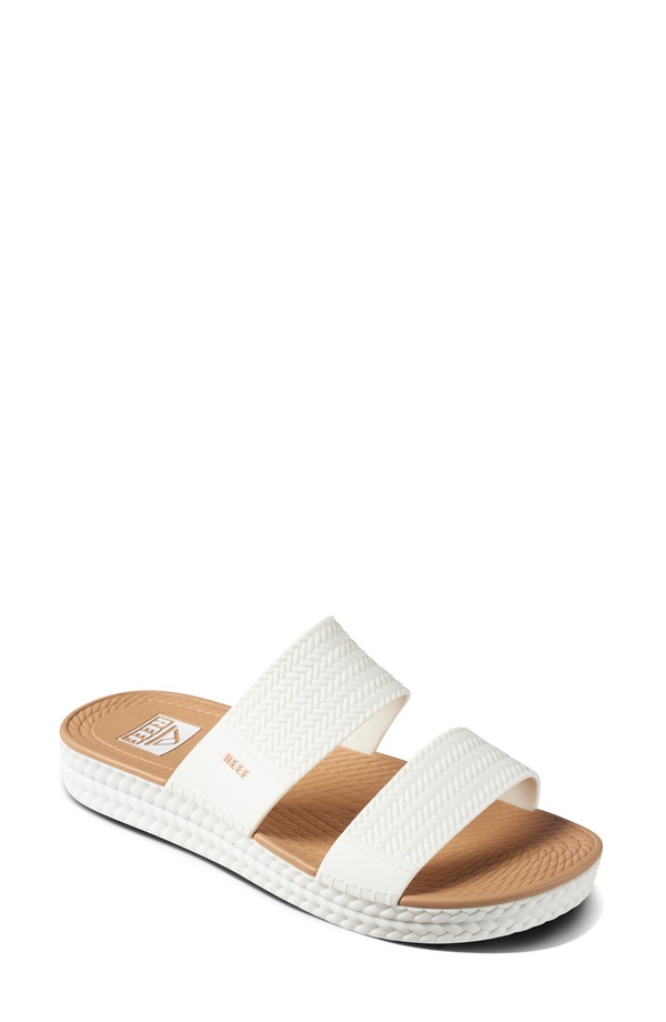 岩礁 レディース シューズ サンダル Reef Water Vista Slide Sandal White/ Tan 白いこと