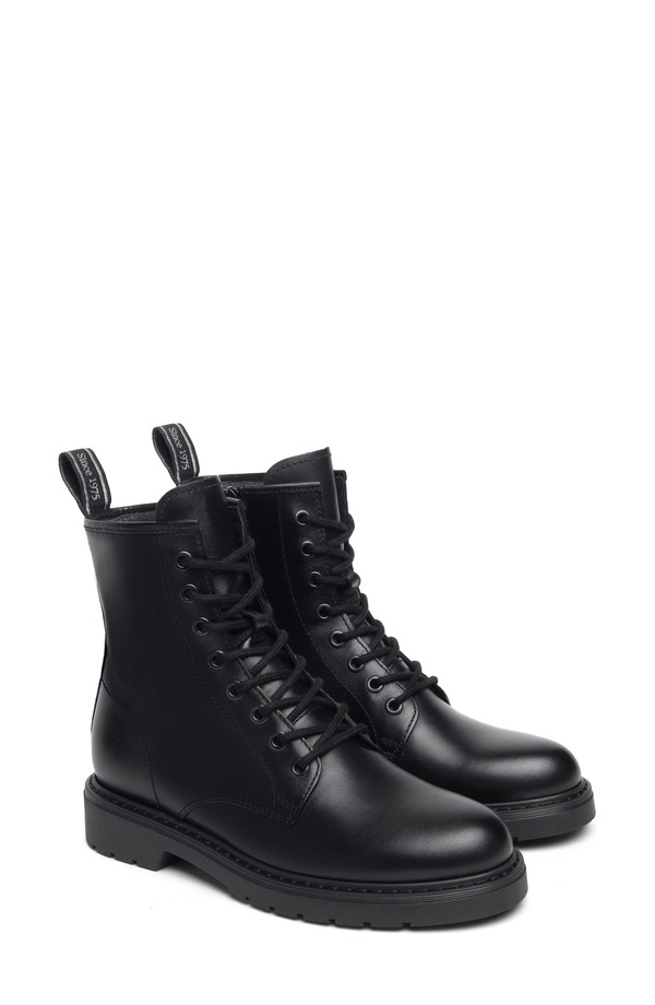 ネーロ ジャルディーニ レディース シューズ ブーツ・レインブーツ NeroGiardini Clean Combat Boot Black ブラック