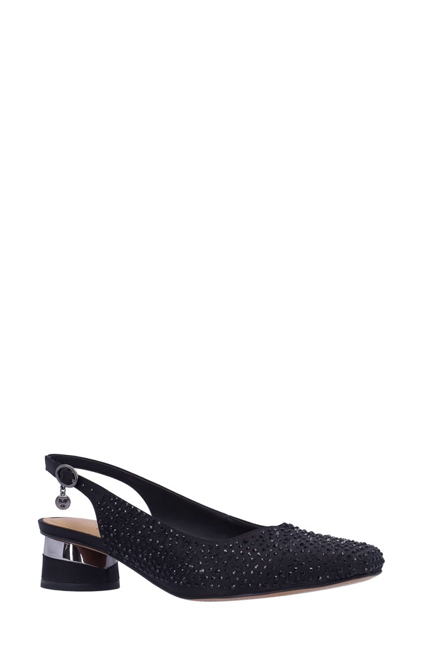 ジェイレニー レディース シューズ 踵 J. Rene Baline Slingback Pump Black 黒いこと