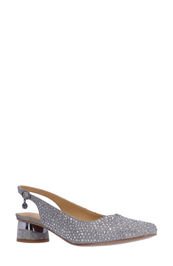 ジェイレニー レディース シューズ 踵 J. Rene Baline Slingback Pumpewter ピューター