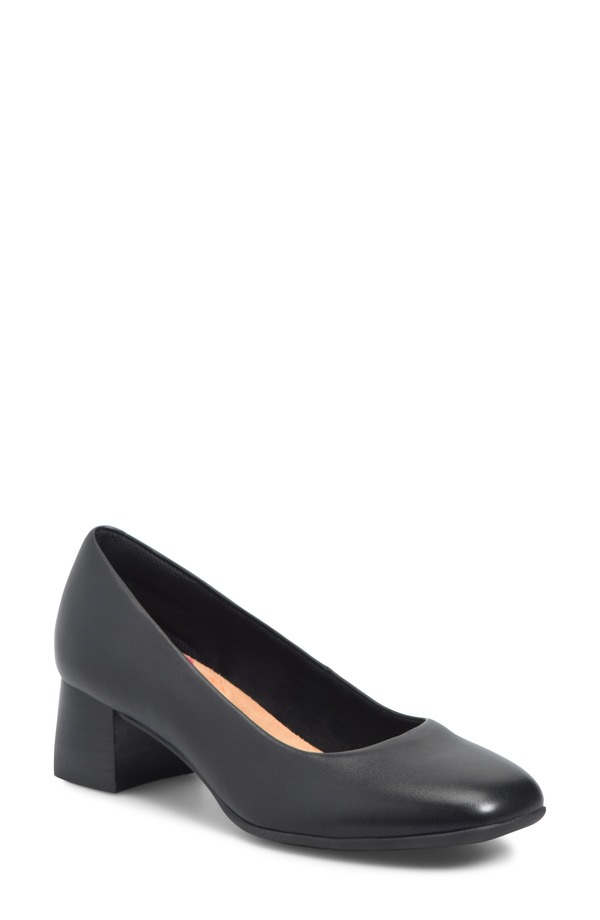コンフォーティバ レディース シューズ 踵 Comfortiva Peach Pump Black 黒いこと