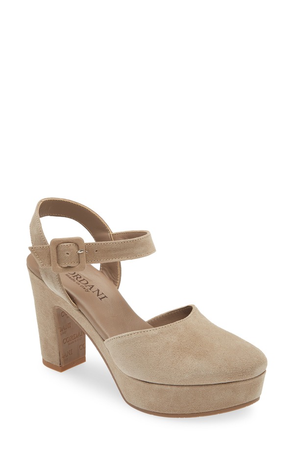コルダーニ レディース シューズ ヒール プラットフォーム アンクル Cordani Torin Ankle Straplatform Pump Tortora Suede