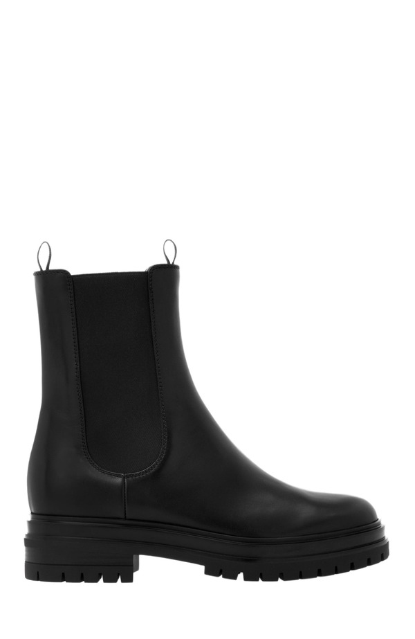 ジャンヴィト ロッシ レディース シューズ ブーツ・レインブーツ Gianvito Rossi Chester Biker Boots Black Calf 黒いこと