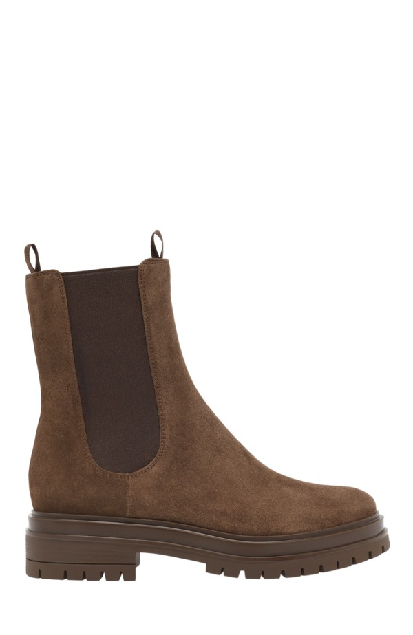 ジャンヴィト ロッシ レディース シューズ ブーツ・レインブーツ Gianvito Rossi Chester Biker Boots Brown 赤銅色