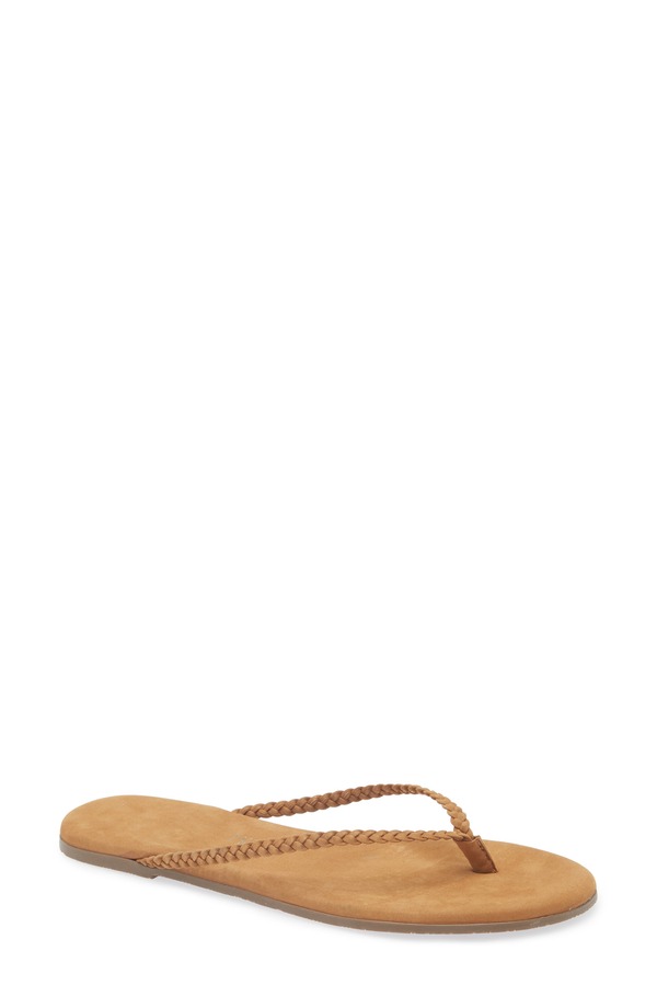 ティキーズ レディース シューズ サンダル TKEES Lily Braid Flip Flop Camel キャメル