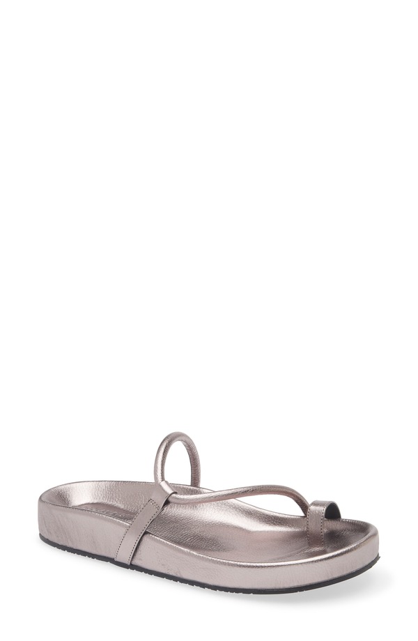 ショコラブルー レディース シューズ サンダル Chocolat Blu Zina Slide Sandal Gunmetaleather ガンメタル