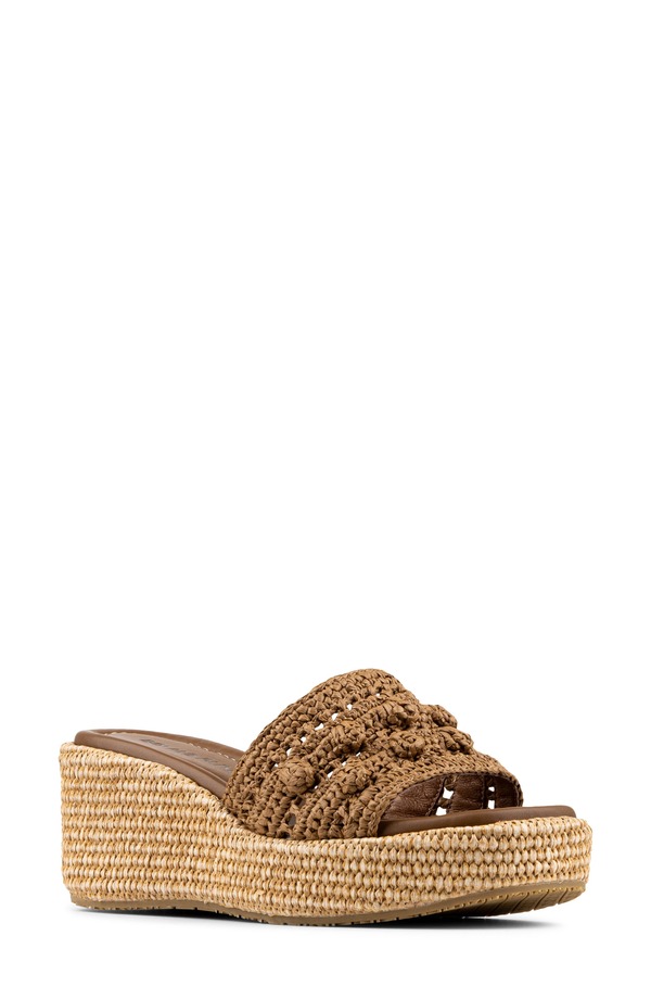 ドナルドプリネール レディース シューズ ヒール プラットフォーム サンダル Donald Pliner Jakki Platform Wedge Sandal Saddle