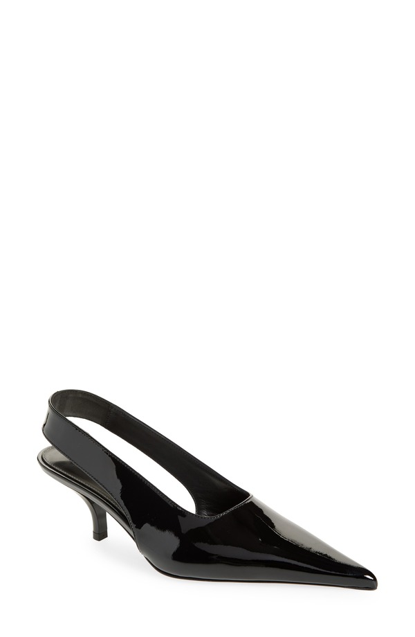 トーテム レディース シューズ パンプス ヒール TOTEME Classic Kitten Heel Slingback Pump Black ブラック｜ReVida 店