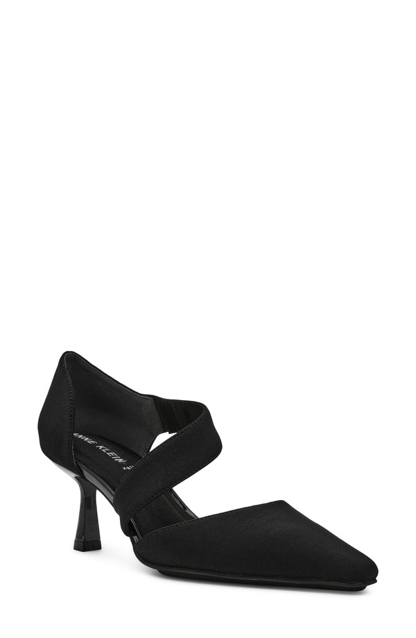 アンクライン レディース シューズ 踵 Anne Klein Cerys Pump Black Stretch 黒いこと