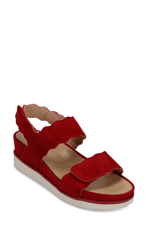 ベネリ レディース シューズ ヒール サンダル VANELi Ulani Wedge Sandal Red レッド