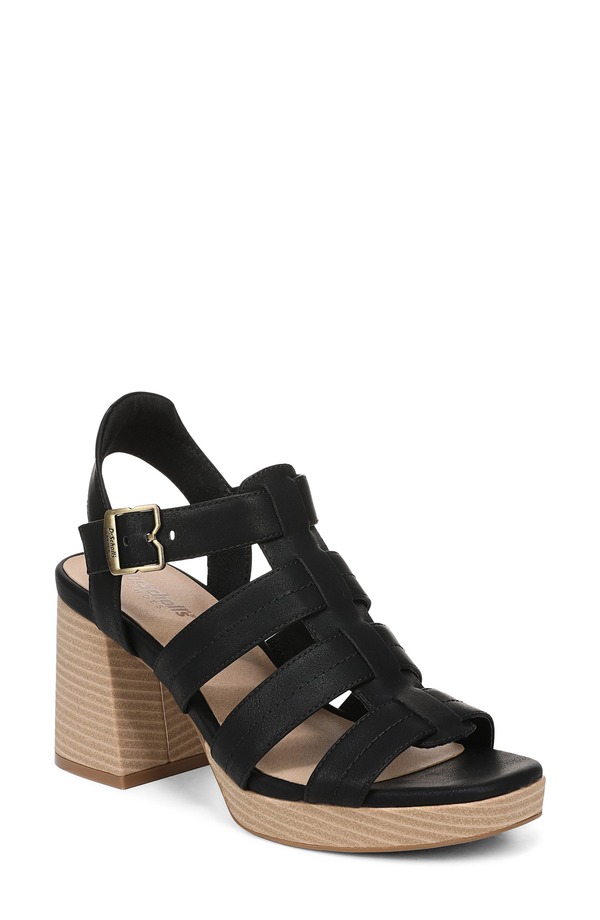 ドクター・ショール レディース シューズ ヒール プラットフォーム サンダル Dr. Scholl's Makayla Slingback Platform Sandal Black ブラック 23,980円
