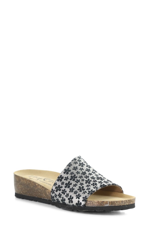 ボスアンドコー レディース シューズ ヒール サンダル Bos. & Co. Lux Slide Sandal Graphite/ Black ブラック