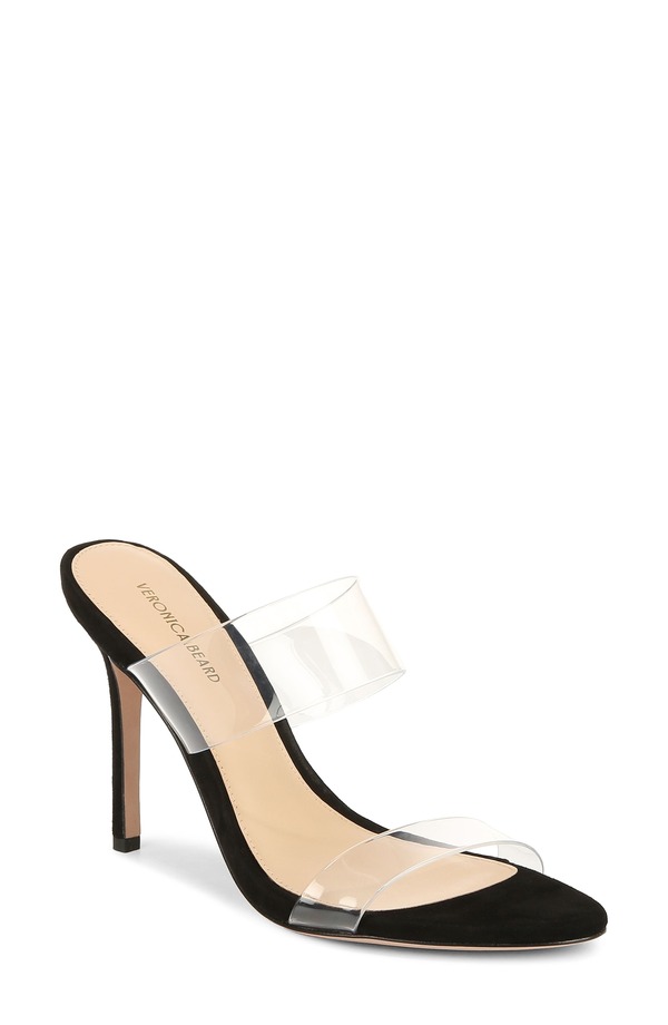ヴェロニカ ベアード レディース シューズ ヒール サンダル Veronica Beard Asha 95 Sandal Black/ Clear ブラック