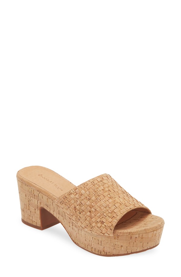 ショコラブルー レディース シューズ ヒール プラットフォーム サンダル Chocolat Blu Golden Platform Sandal Cork Woven 33,020円
