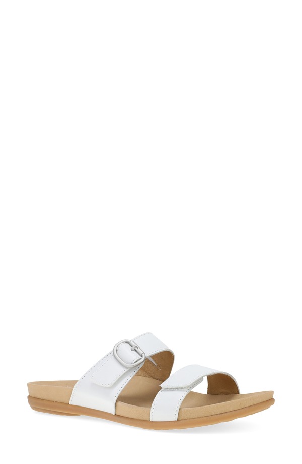 ダンスコ レディース シューズ サンダル Dansko Justine Slide Sandal White Full Grain ホワイト
