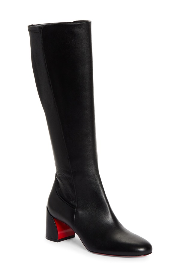 クリスチャン・ルブタン レディース シューズ ブーツ・レインブーツ Christian Louboutin Jane Knee High Boot Black 黒いこと