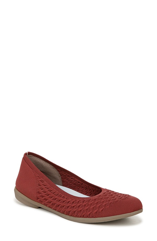 ライフストライド レディース シューズ パンプス ニット LifeStride Khloe Knit Ballet Flat Red レッド
