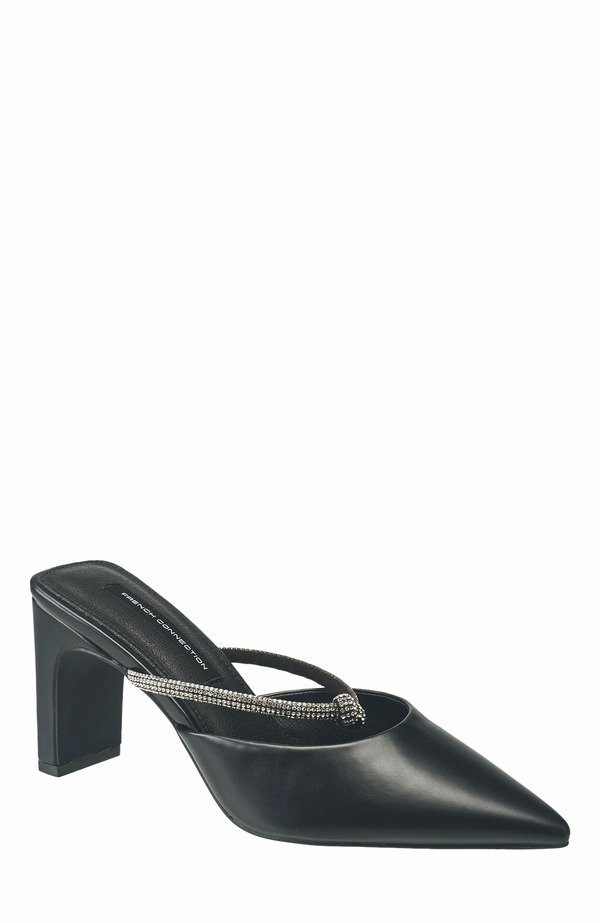 フレンチコネクション レディース シューズ 踵 French Connection Fichi Front Knot Heel Black 黒いこと
