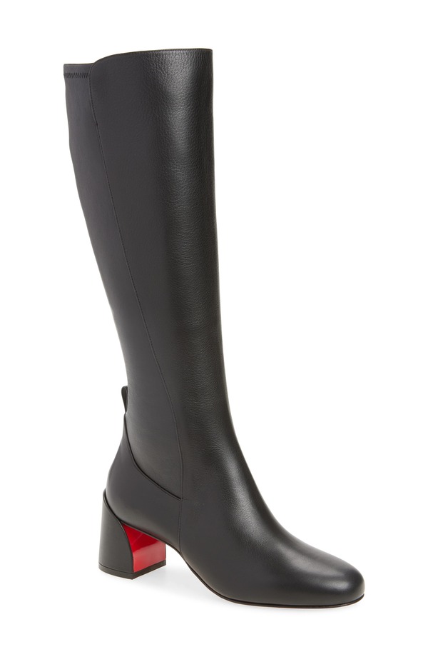 クリスチャン・ルブタン レディース シューズ ブーツ・レインブーツ Christian Louboutin Jane Knee High Boot Black 黒いこと