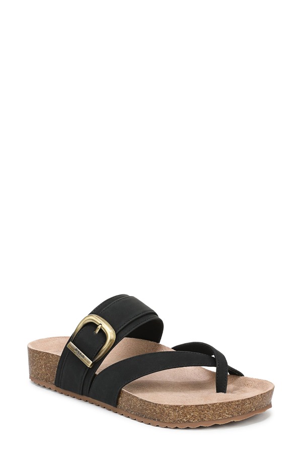 お医者さん・肩かけ レディース シューズ サンダル Dr. Scholl\u0027s Livia Slide Sandal Black 黒いこと