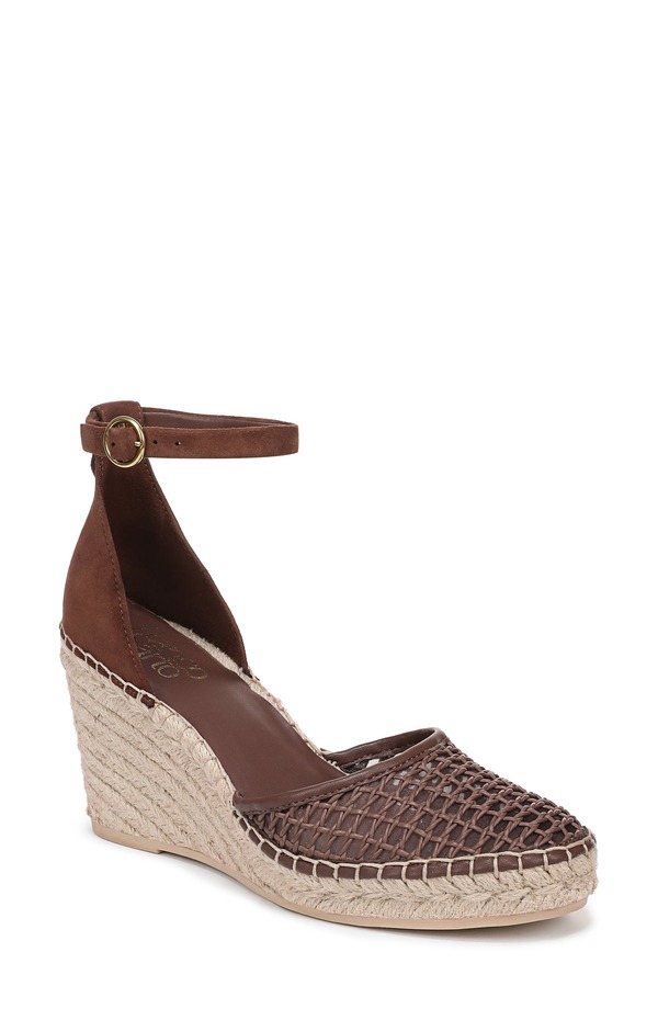 フランコサルト レディース シューズ サンダル Franco Sarto Idalia Espadrille Wedge Dark Brown ブラウン