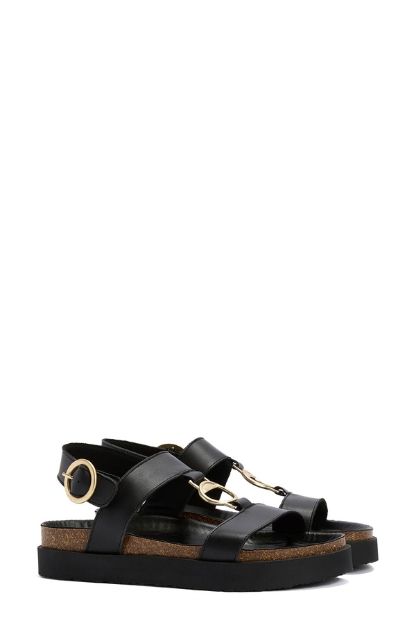 バブアー レディース シューズ サンダル Barbour Gwen Slingback Sandal Black ブラック
