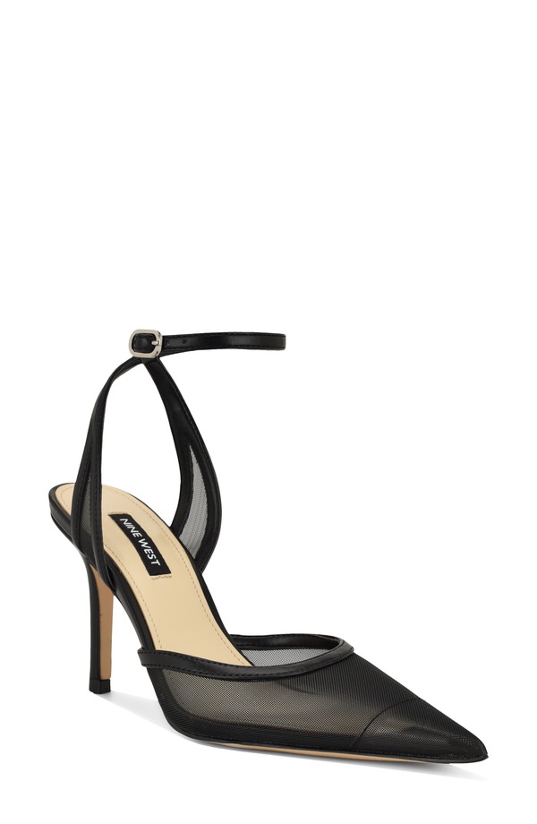 ナインウェスト レディース シューズ 踵 アンクル Nine West Gulliankle Strapump Black 黒いこと