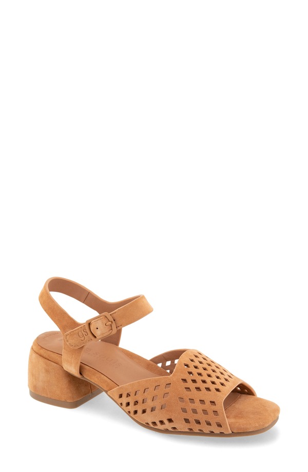 ジェントルソウルズ レディース シューズ サンダル アンクル Gentle Souls Oaks Ankle Strap Sandal Tan タン｜ReVida 店